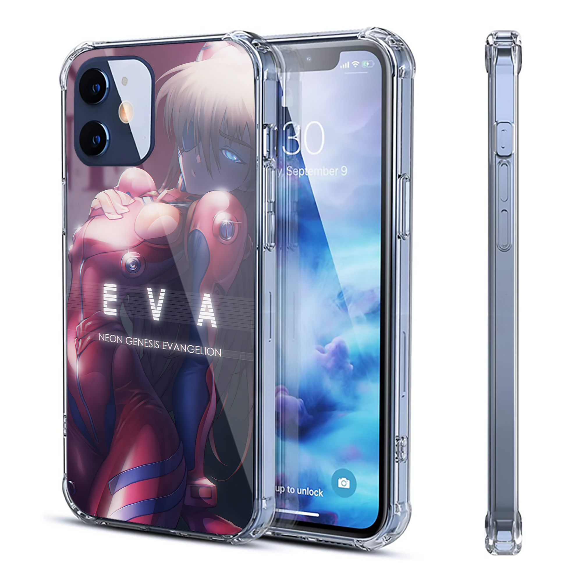 （画像用） EVA 新世紀エヴァンゲリオン 【iPhone 12シリーズ対応】透明スマホケース（クリアソフトケース）